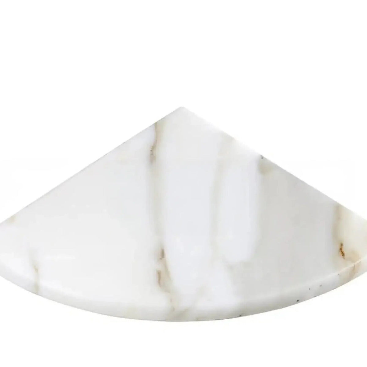 Calacatta Gold marble shower corner shelf