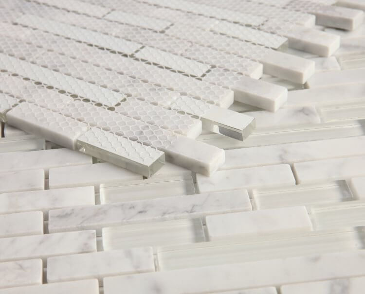 Linear Carrara White 11.75 x 12 - Hey Tiles