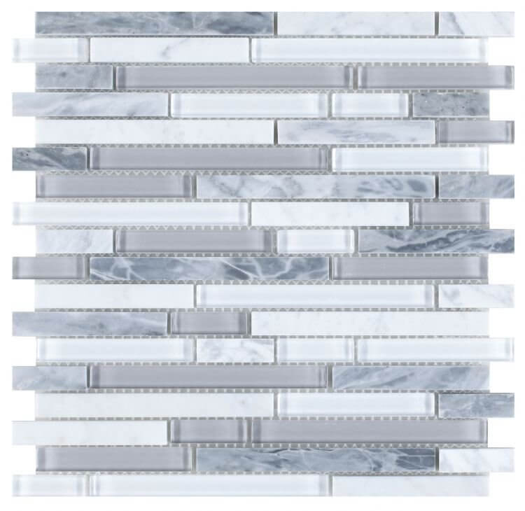 Linear Montage Grey 11.75 x 12 - Hey Tiles