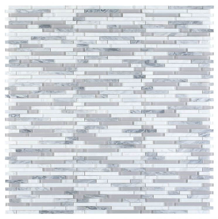 Linear Montage Grey 11.75 x 12 - Hey Tiles