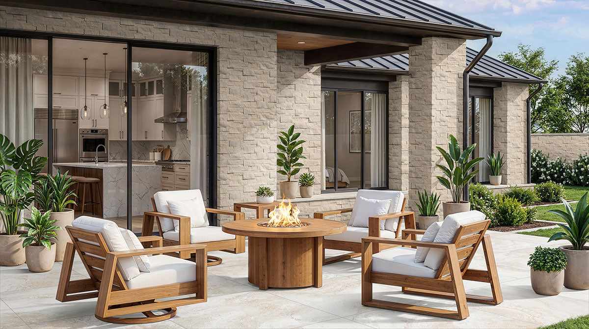 MSI Livingstyle Travertino product and installation view