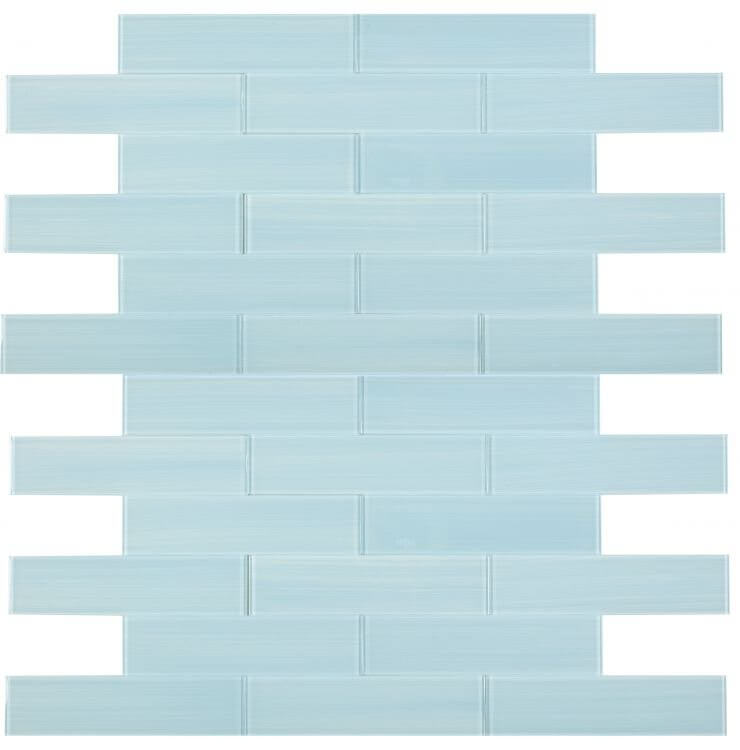 Lucy Blue Painting 4 x 16 - Hexagon Interiors