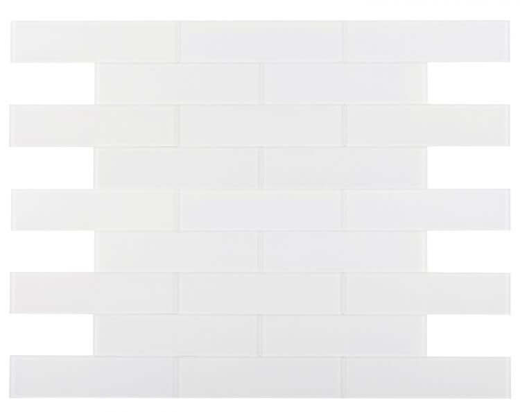 Lucy White Frosted 4 x 16 - Hexagon Interiors