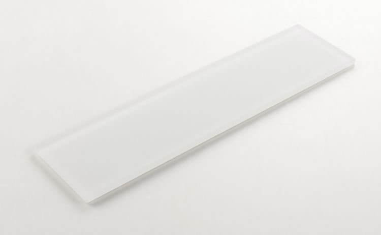 Lucy White Frosted 4 x 16 - Hexagon Interiors