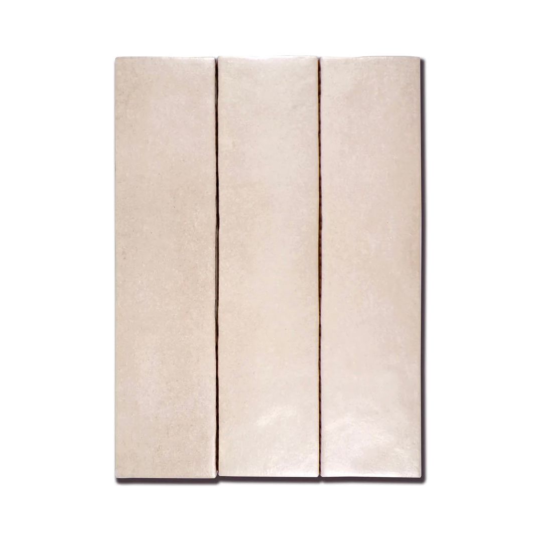 Makoto 2.5" x 10" Matte Ceramic Wall Tile in Momoiro Blush - Hey Tiles