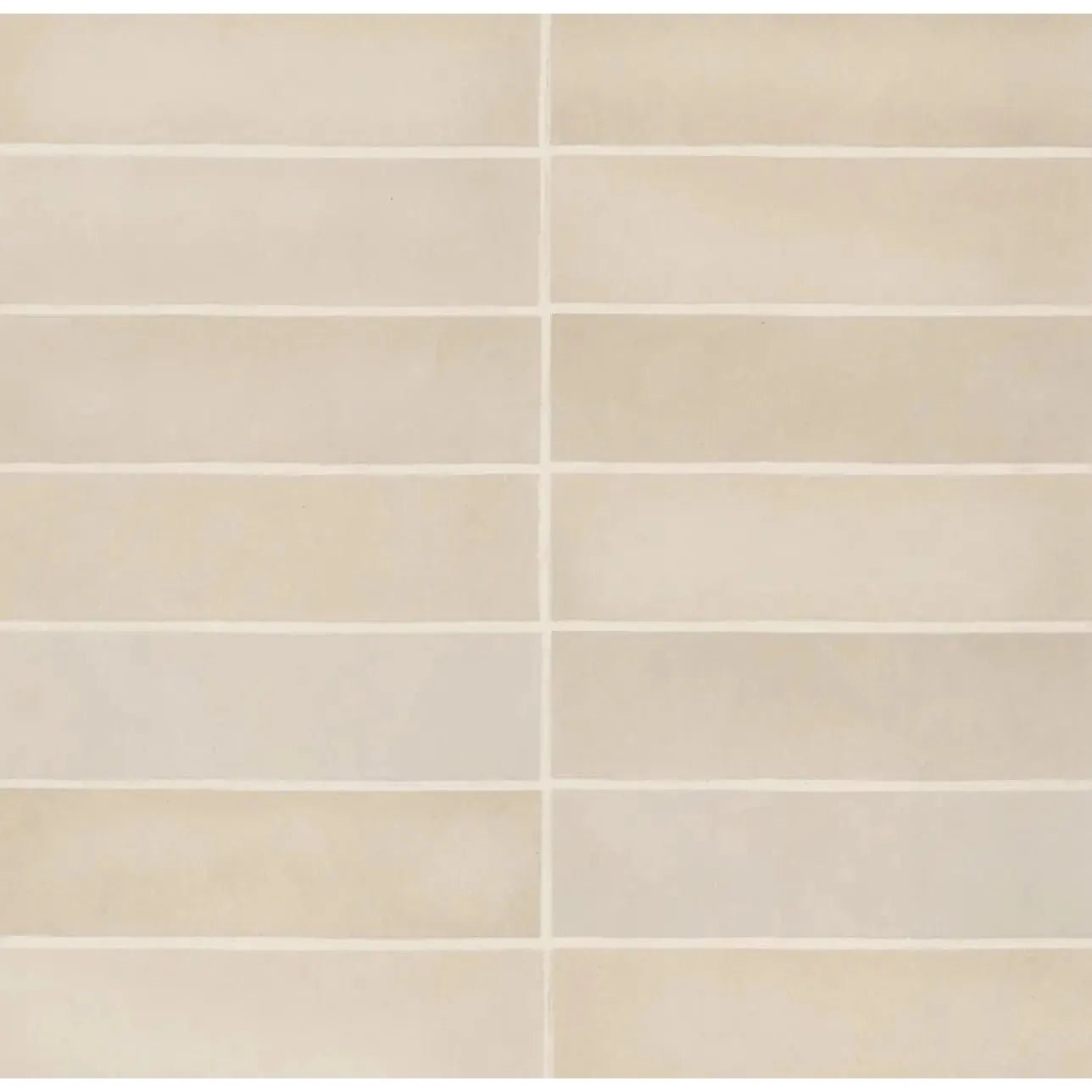 Makoto 2.5" x 10" Matte Ceramic Wall Tile in Tatami Beige - Hey Tiles