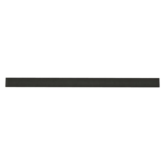 Makoto .5" x 8" Matte Ceramic Jolly Miter Edge Trim in Kuroi Black - Hey Tiles