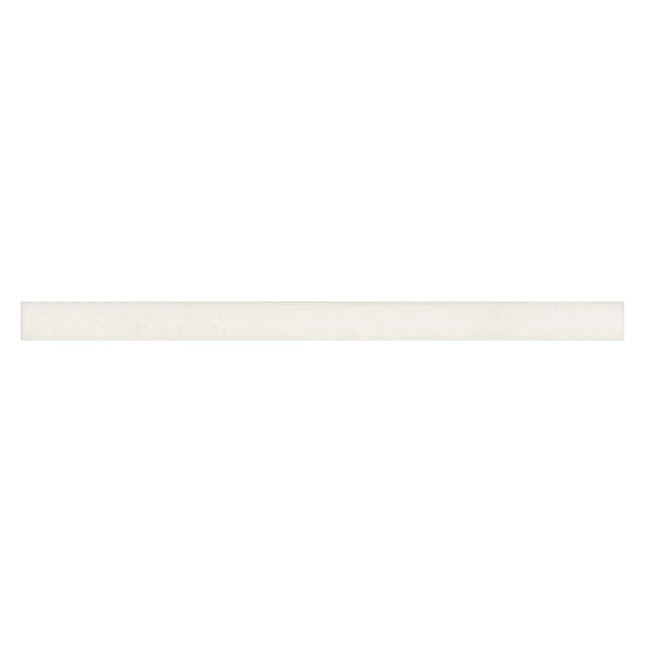 Makoto .5" x 8" Matte Ceramic Jolly Miter Edge Trim in Shoji White - Hey Tiles