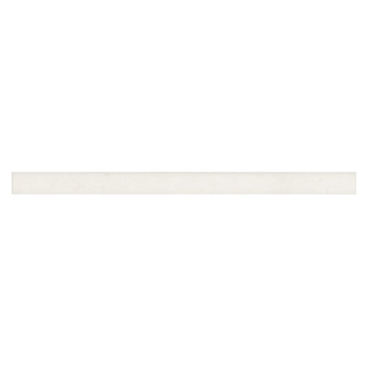 Makoto .5" x 8" Matte Ceramic Jolly Miter Edge Trim in Shoji White - Hey Tiles