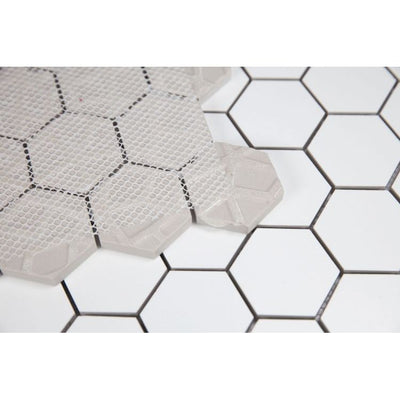 Malaysia Roy White Matte 2 x 2 Hexagon 12 x 12 - Hexagon Interiors