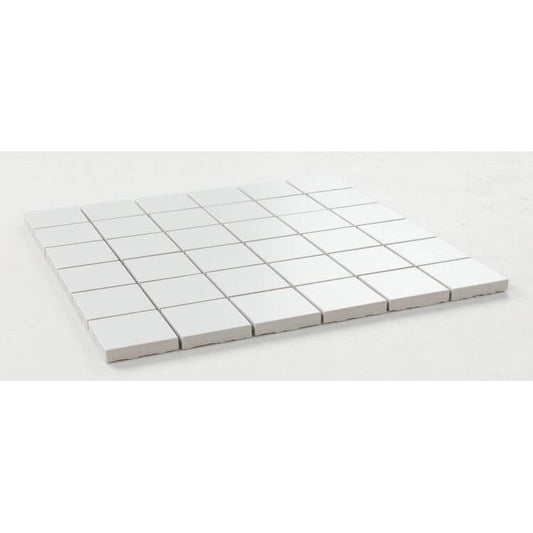 Malaysia Roy White Matte Mosaic 12 x 12 - Hey Tiles