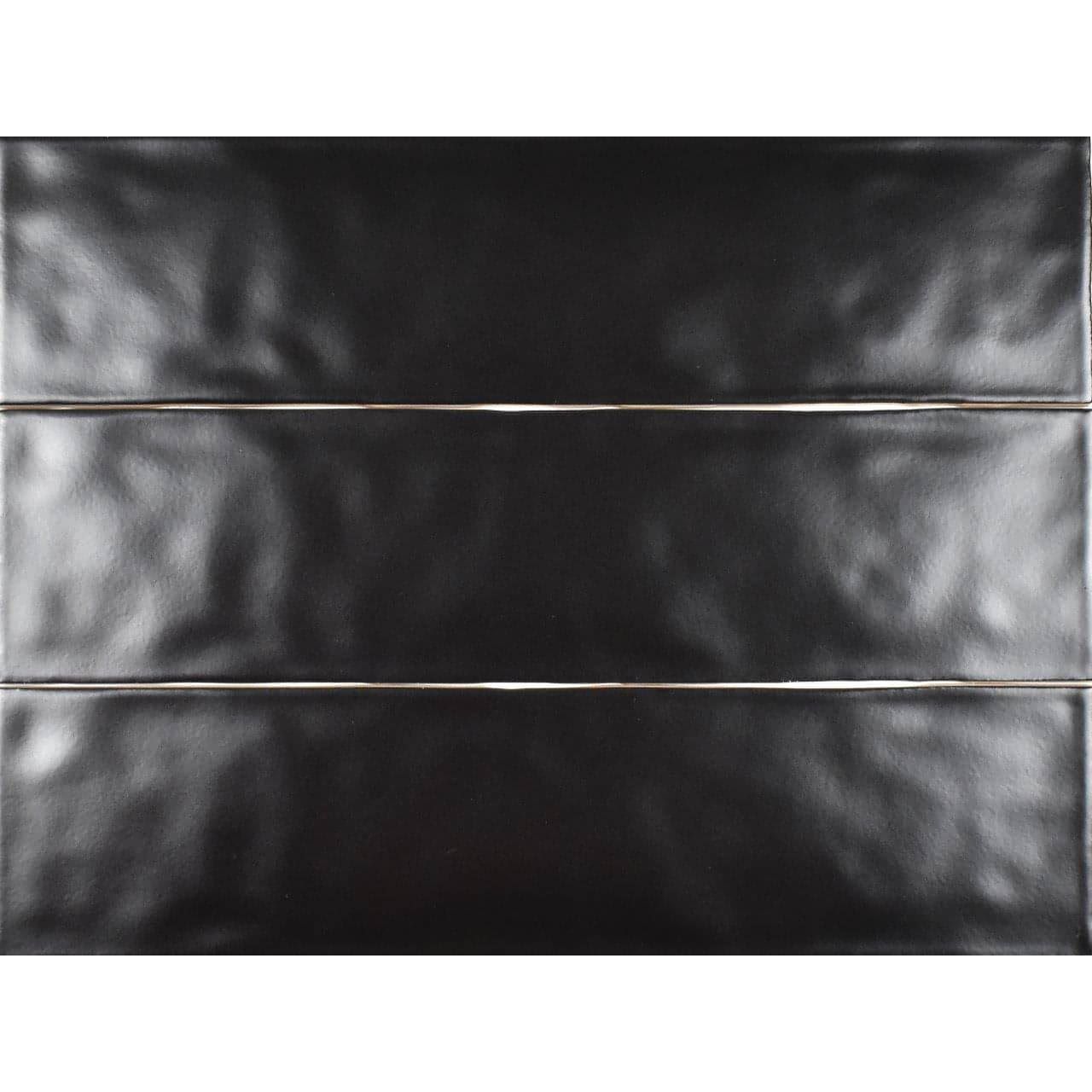 Marin Black Matte 3″x12″ Ceramic Tile - Hey Tiles