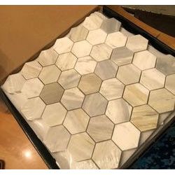 MSI Athena Gold 2" Hexagon Mosaic Tile - Hey Tiles