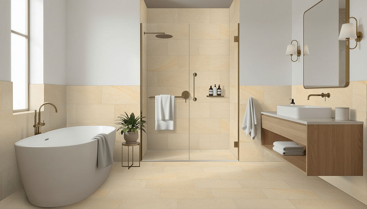 MSI Chateau Luna Blanc porcelain tile image 4
