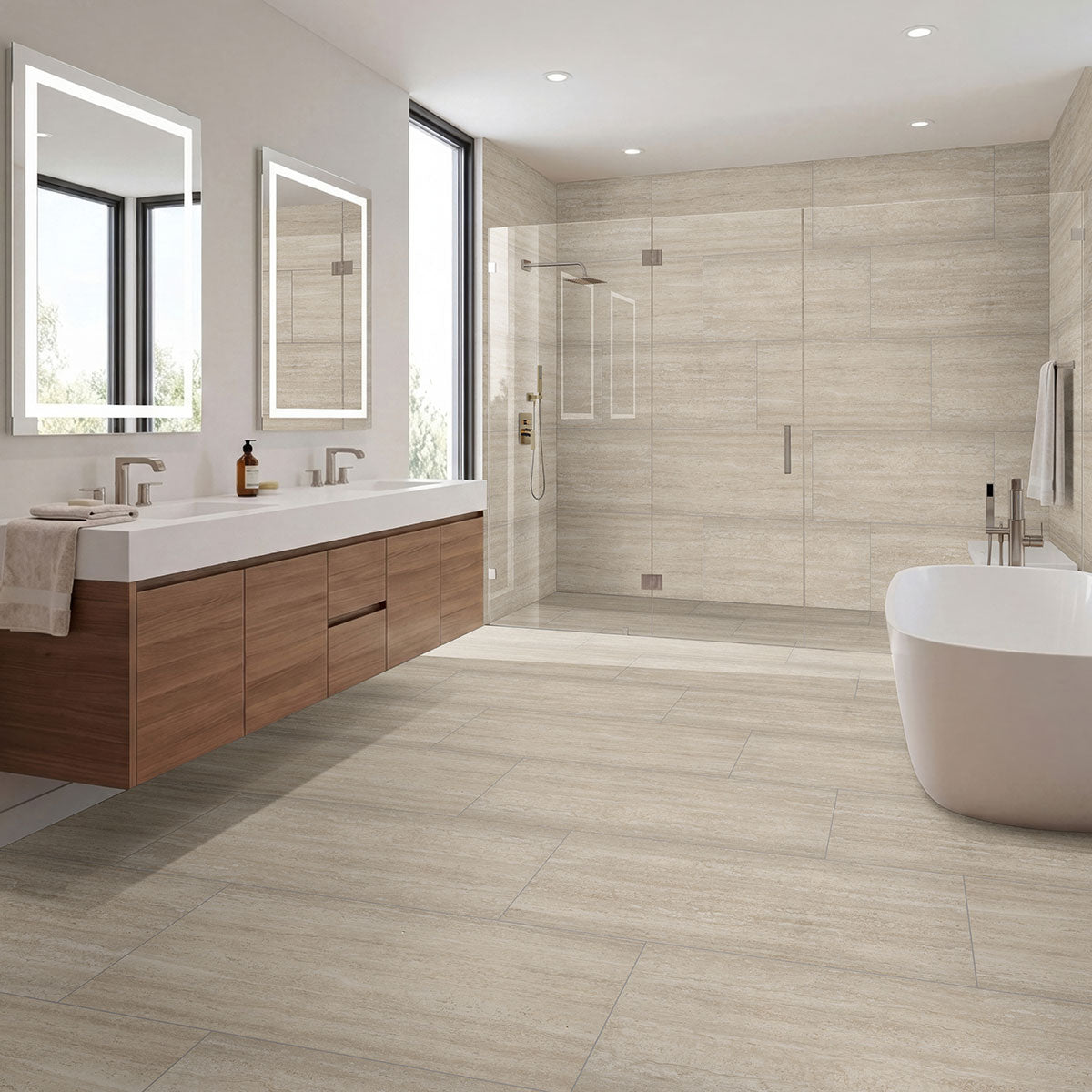 MSI Cordova Avorio R11 24" x 48" Matte Porcelain Tile image 3