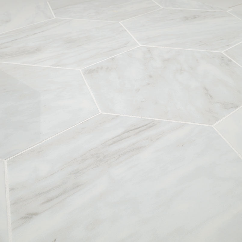 MSI GeoGlam Calacatta 11" x 13" Matte Porcelain Tile image 2