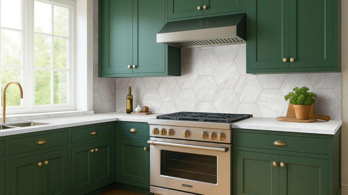 MSI GeoGlam Calacatta 11" x 13" Matte Porcelain Tile image 4