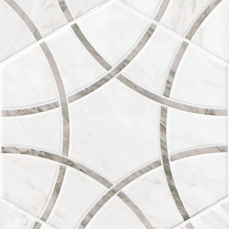 MSI GeoGlam Cloud 11" x 13" Matte Porcelain Tile image 1