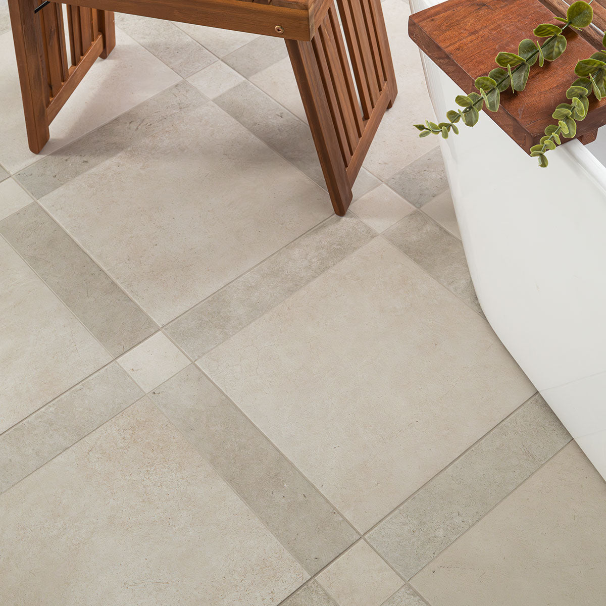 MSI Latte Blocchi 17" x 17" Matte Porcelain Tile image 3