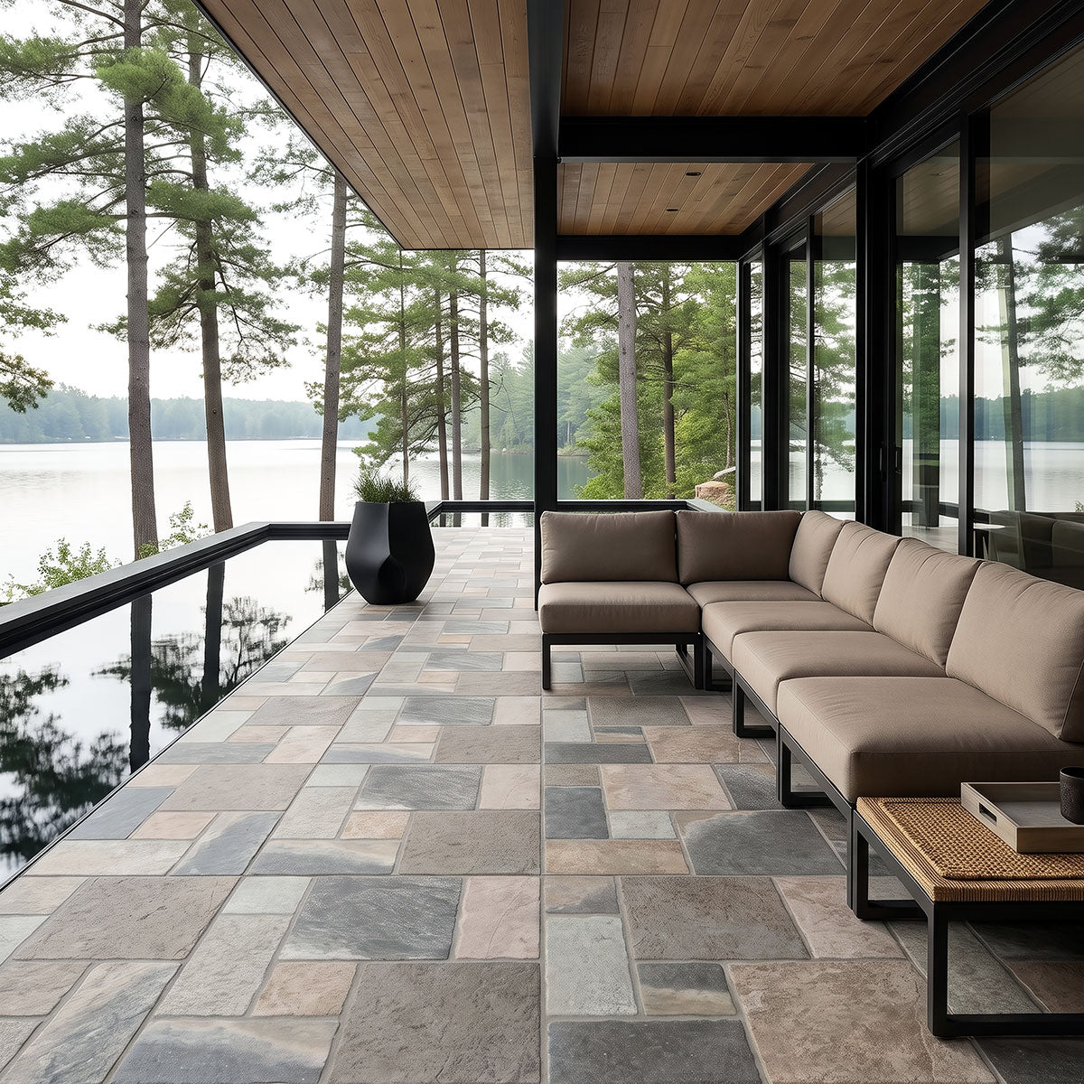 MSI Marlu River Drift 18" x 18" Matte Porcelain Tile image 3