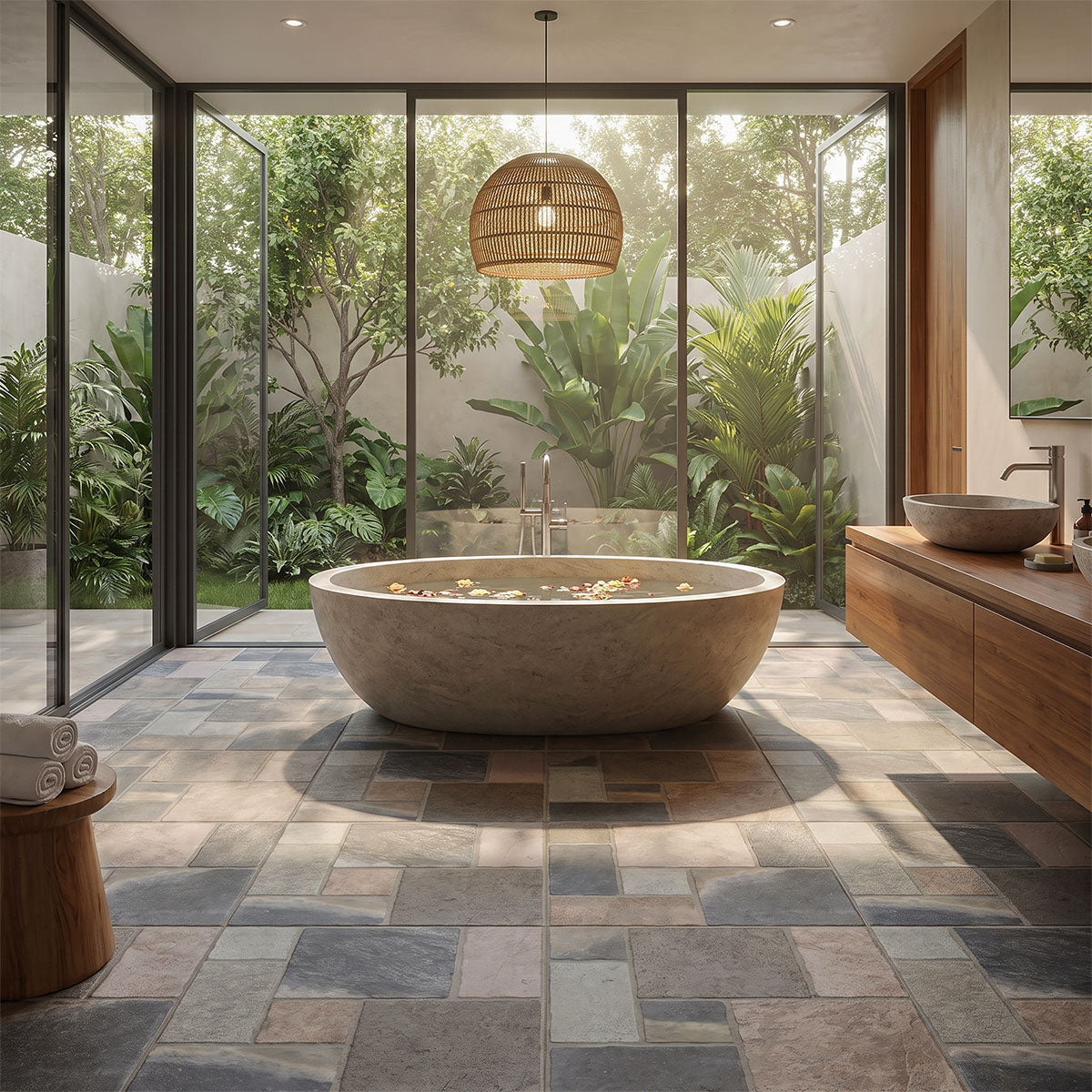 MSI Marlu Slate Mix 18" x 18" Matte Porcelain Tile image 3