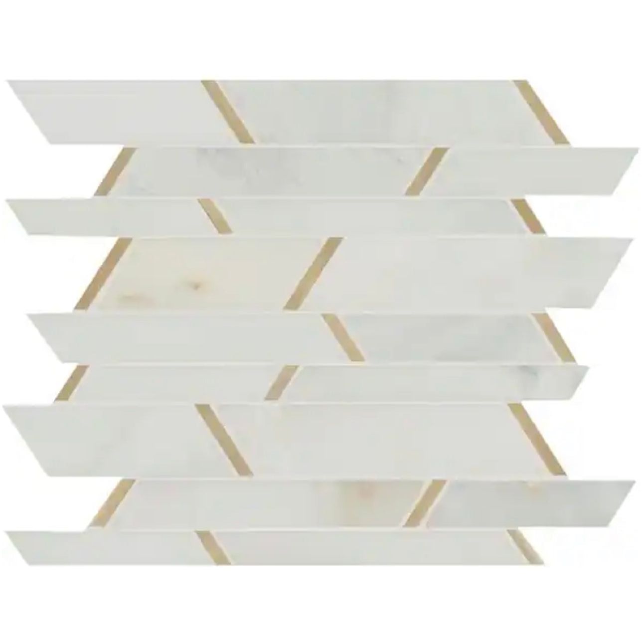 MSI Metro Gold Pattern, Glass Metal Blend Mosaic Tile - Hey Tiles