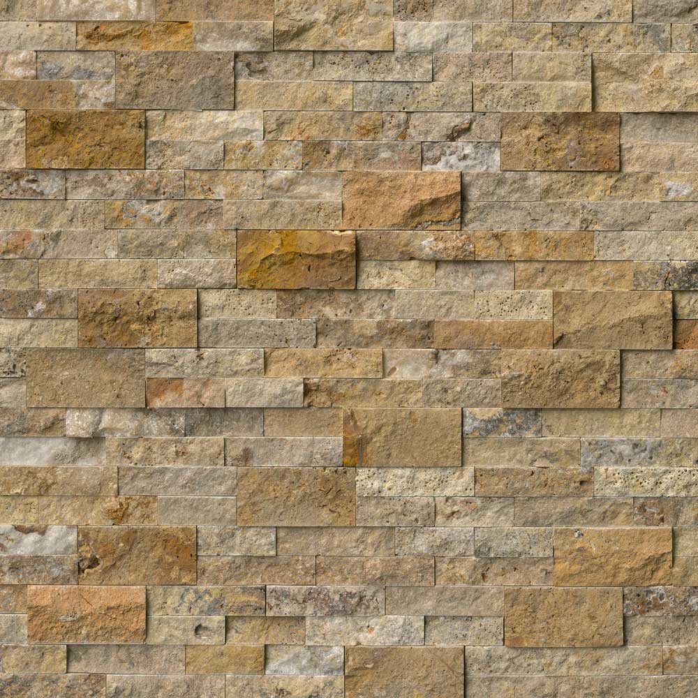 MSI RockMount Tuscany Scabas 6" x 24" Travertine Ledger Panel product image