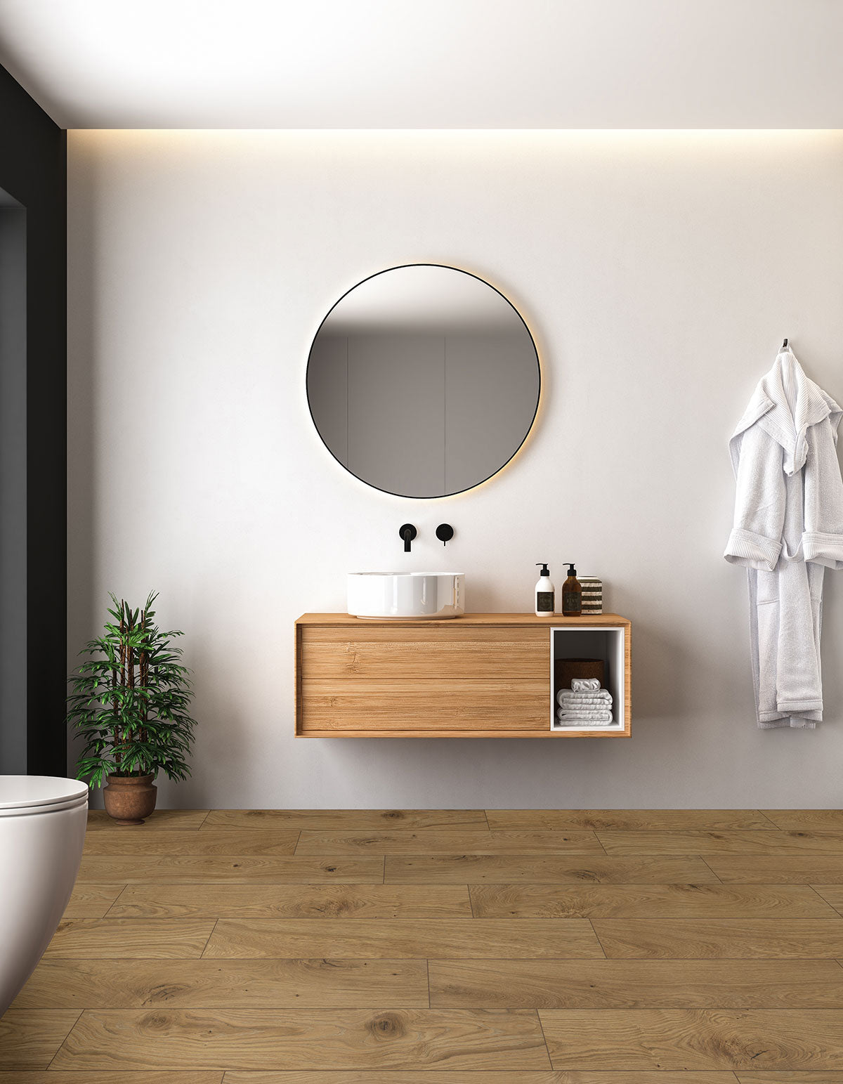 MSI Valgrande Sequoia 10" x 62" Matte 3D Porcelain Tile image 3