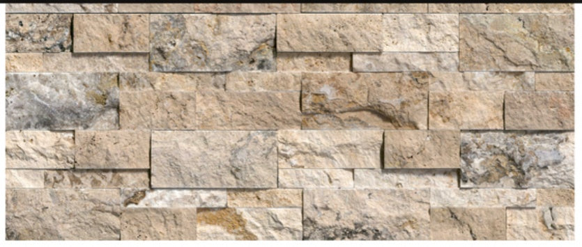MSI XL RockMount Philadelphia 9" x 24" Travertine Ledger Panel