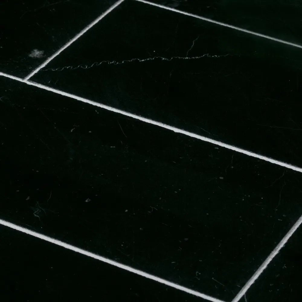 Nero Marquina Marble 4" X 12" - Hey Tiles