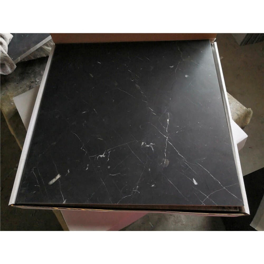 Nero Marquina Marble Honed 24" X 24" - Hey Tiles