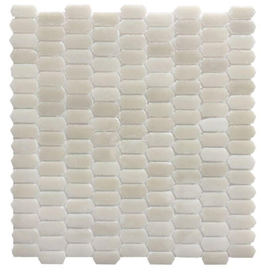 Neutra 01.Bianco Long Hexagon 11.25 x 11.5 - Hey Tiles