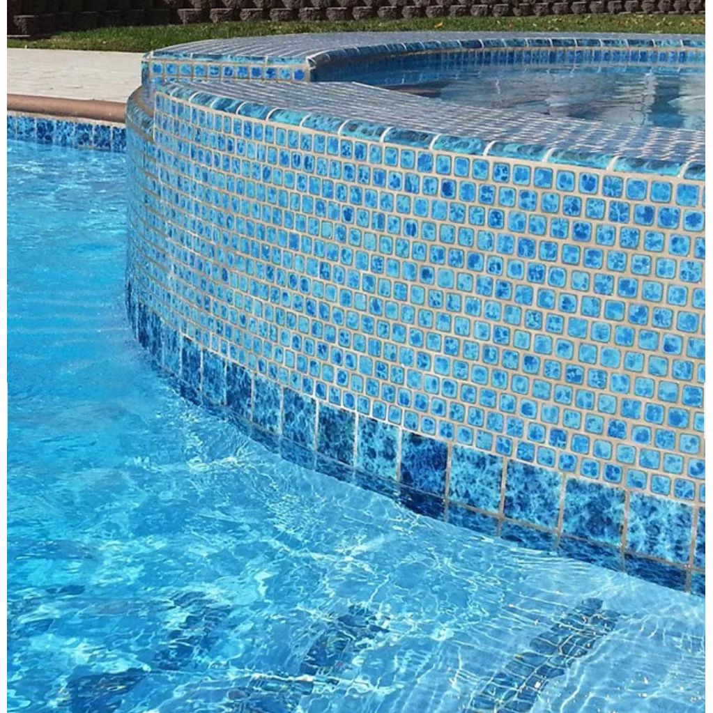 Opal 1x1 Fujiwa Pool Tile Peb Series - Hey Tiles