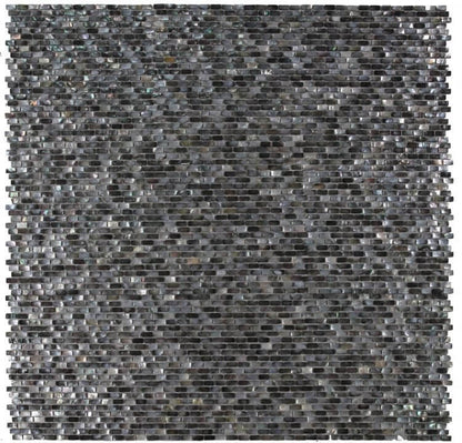 Pearl Black Mini Brick 11.25 x 11.25 - Hey Tiles