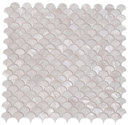 Pearl White Scale 11.75 x 11.75 - Hey Tiles