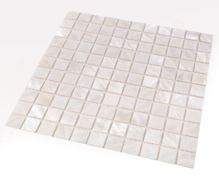 Pearl White Square 11.75 x 11.75 - Hey Tiles