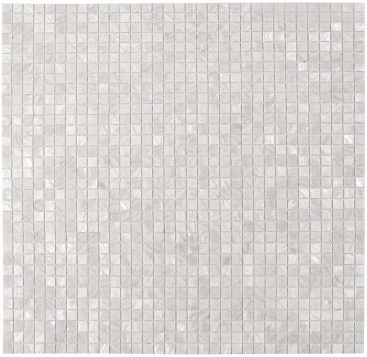Pearl White Square 11.75 x 11.75 - Hey Tiles