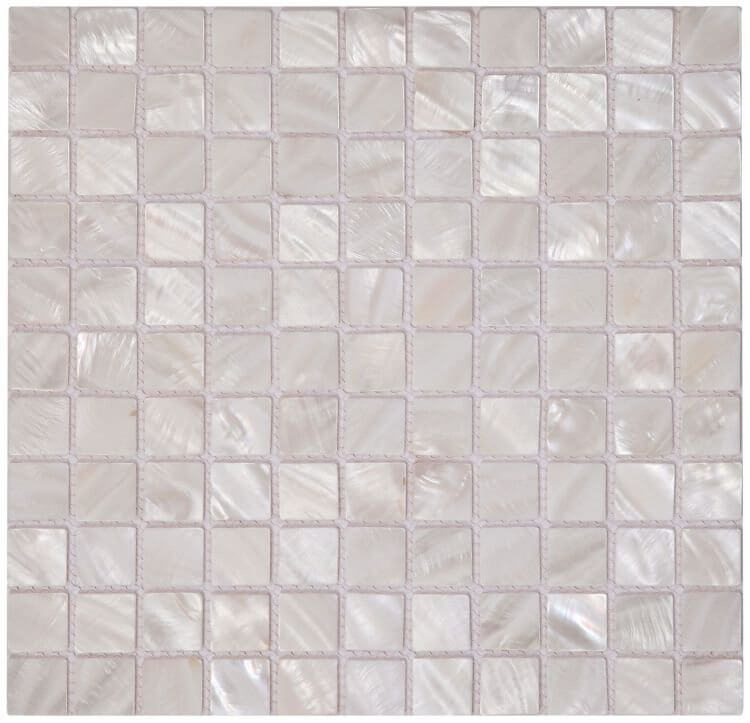 Pearl White Square 11.75 x 11.75 - Hey Tiles