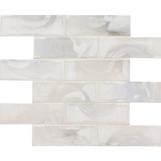 Pearla Subway Tile 2x6 Glass - Hey Tiles