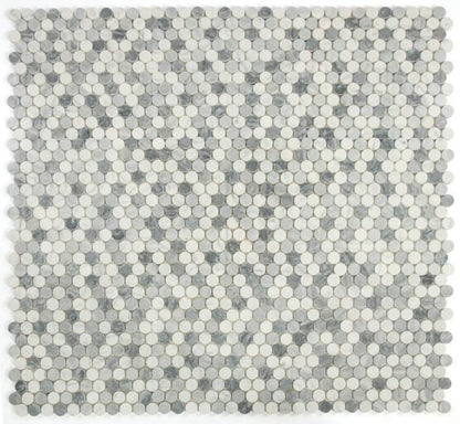 Penny Marble Dusk Polished 11 x 11.75 - Hey Tiles