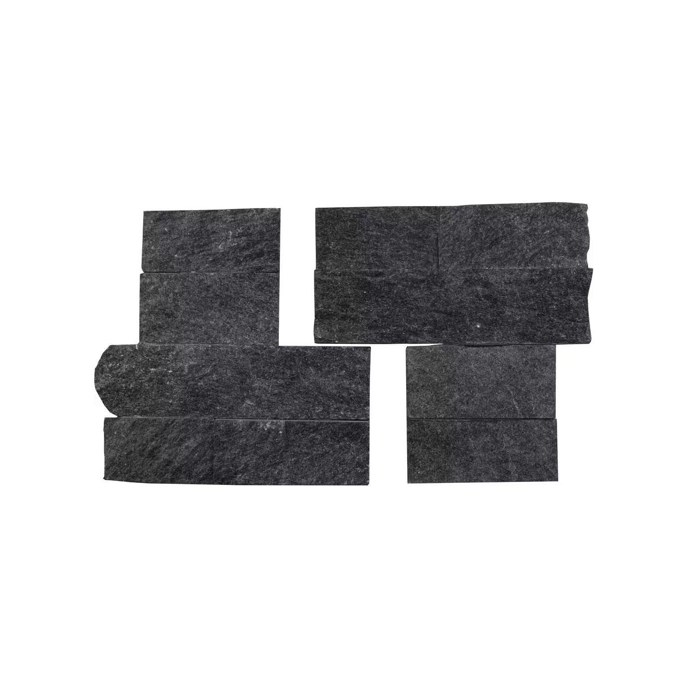 Premium Black Slate Ledger Corner - Hey Tiles