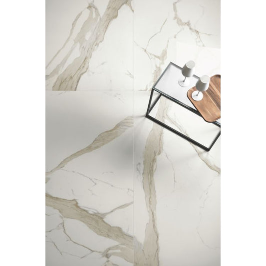 Prestigio Calacatta Lucido 12 x 24, REFIN - Hey Tiles