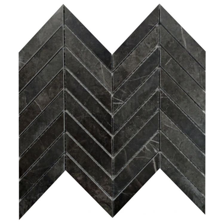 Prestigio Marquinia Lucido Chevron 10 x 12 - Hey Tiles