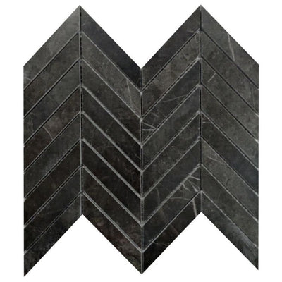 Prestigio Marquinia Lucido Chevron 10 x 12 - Hexagon Interiors