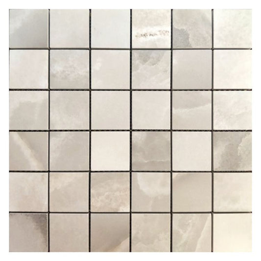 Reves Noisette Matte Mosaic 12 x 12, FLORIM - Hey Tiles