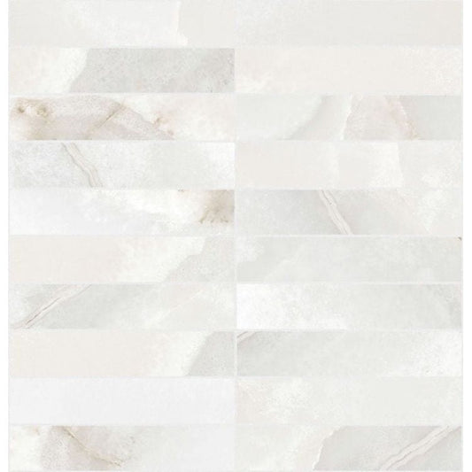 Reves Perle Matte Mosaico 1 x 6 12 x 12 - Hey Tiles