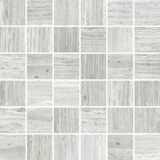 River White Square Matte Mosaic 12 x 12 - Hey Tiles