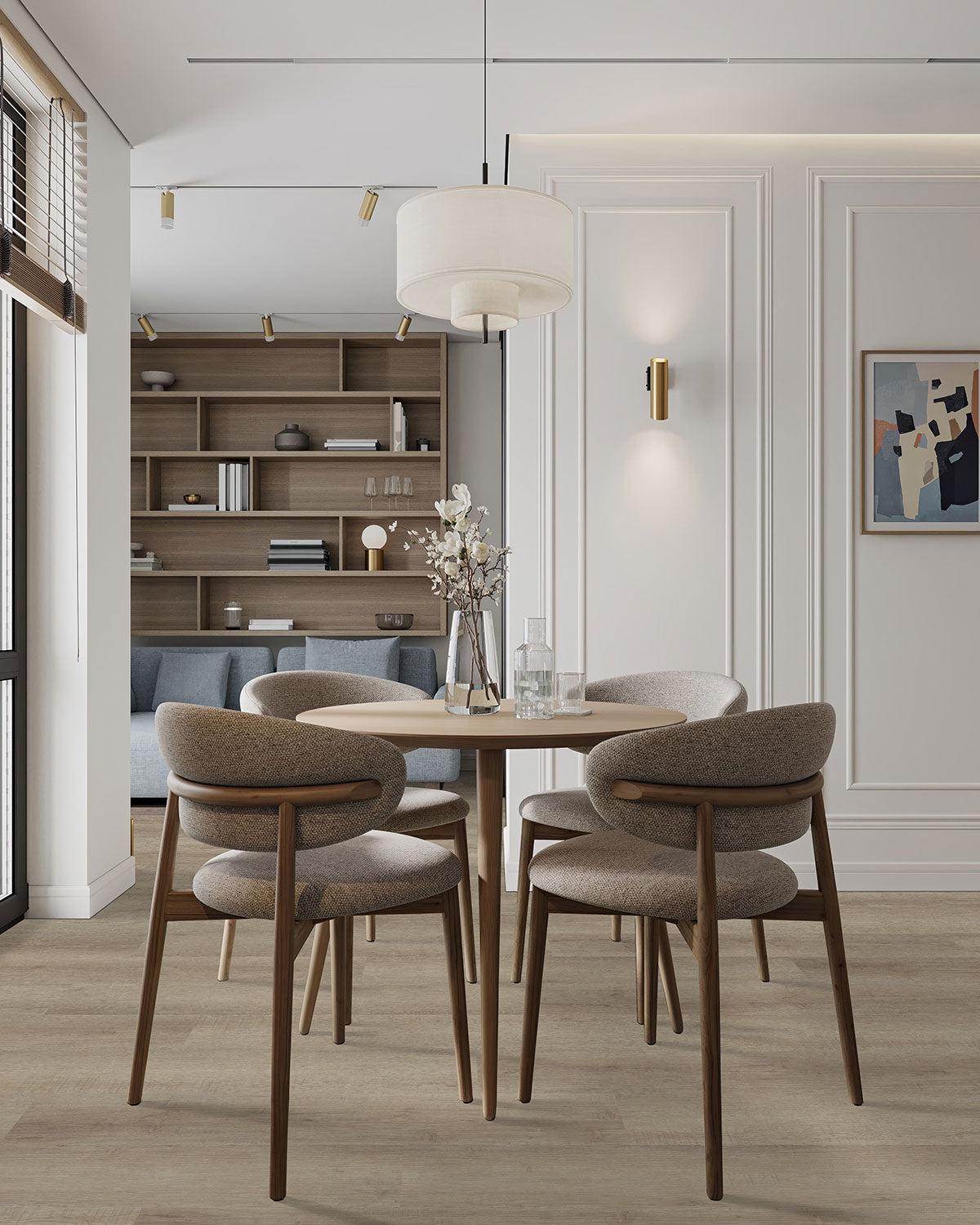 MSI Laurel Reserve Saddle Wood 9x48 luxury vinyl flooring – room scene