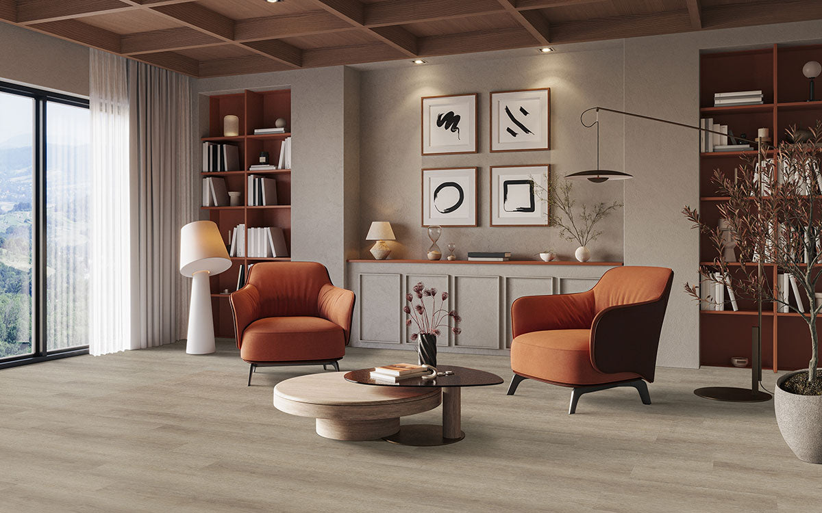 MSI Laurel Reserve Saddle Wood 9x48 luxury vinyl flooring – room scene