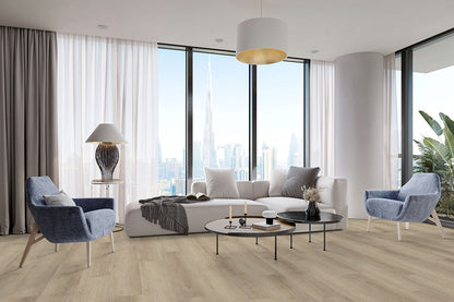 MSI Laurel Saddle Wood 9x48 luxury vinyl flooring – room scene
